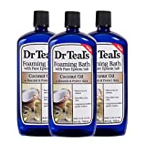Dr Teal's Foaming Bath 3-Pack (102 Fl Oz Total) Coconut Oil