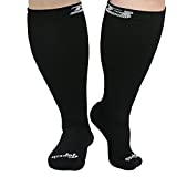 Plus size compression socks wide calf men women knee high 20-30 mmhg breathable circulation xl 2xl 3xl 4xl 5xl