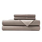 Hotel Sheets Direct 100% Bamboo Sheets - Full Size Sheet and Pillowcase Set - Cooling, 4-Piece Bedding Sets - Sand