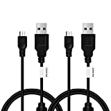 2 Pack 10ft PS4 Controller Charging Cable Sync Cord, Play and Charger Micro USB Cable for Playstation 4/ DualShock 4/ PS4 Slim/ PS4 Pro/Xbox One/Xbox One S/Xbox One Elite/Xbox One X Controllers