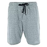 Hanes Men's Tag Free Knit Pajama Lounge Short with Side Pockets, XLarge, Grey