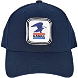 Concept One Womens USPS U.s. Mail Hat, Eagle Embroidered Logo Adjustable Adult Snapback with Curv Baseball Cap, Navy Blue, One Size US