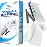 Disposable Skin Stapler (Suture Thread Alternative) with 55 Preloaded Wires Plus Stapler Remover Tool for Outdoor Camping Emergency Survival Demo, First Aid Field Emergency Practice, Vet Use