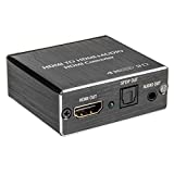 ROOFULL 4K HDMI to HDMI and Audio Output (SPDIF Optical + 3.5mm AUX Stereo), Premium HDMI Extractor Splitter Converter Adapter for Apple TV, Fire TV, Blu-Ray Player