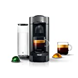 Nespresso VertuoPlus Coffee and Espresso Machine by De'Longhi, 5 Fluid Ounces, Grey