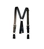 Boston Leather Fireman's Suspenders With Loop Attachment - Size Regular (39-1/2" - 45-1/2")