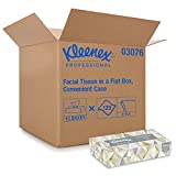 Kleenex Professional Facial Tissue for Business (03076), Flat Tissue Boxes, 12 Boxes / Convenience Case, 125 Tissues / Box