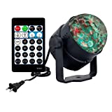 Ocean Water Wave Disco Light,AVEKI 15 Modes Sound Activated Party Projector Disco Crystal Ball Lighting with Remote Controller for Home Room Dance Birthday Parties DJ Bar Club Pub