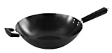 IMUSA USA 14" Traditional Nonstick Coated Wok with Triangle Helper Handle