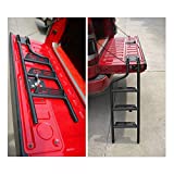 DUOYU Universal Foldable Tailgate Ladder Accessories Aluminium Alloy Tailgate Step Ladder Kit Fit for Pickup Truck
