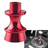 Dewhel JDM Manual Performance Billet Aluminum Gear Shift Knob Reverse Lockout Lever Red For BRZ Toyota FT86 GT86 Scion FRS