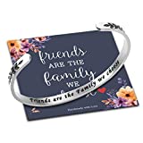 M MOOHAM Best Friend Friendship Gifts for Women, Friends are The Family We Choose Bracelet Jewelry Gifts for Friends Birthday