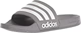 adidas Men's Adilette Shower Slides Grey/White/Grey 11