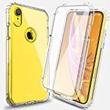 Clear Designed for iPhone XR Case,CETUOH Anti-Scratch 360° Full-Body Heavy Duty Protection with Built-in Screen Protector Cover Clear Shockproof Case for iPhone XR Case (6.1 inch) - Clear