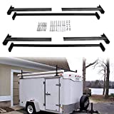 NIXFACE Adjustable Roof Ladder Racks Fit for 4"-7" Wide Enclosed Trailers Cargo Vans Trucks