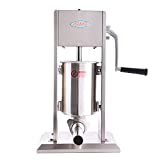 Hakka 7 Lb/3 L Sausage Stuffer 2 Speed Stainless Steel Vertical 5-7 Lb Sausage Maker by HAKKA BROTHER