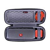 XANAD Hard Case for JBL Flip 5 Speaker - Travel Carrying Storage Protective Bag (Outside Black and Inside Grey)