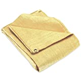 Fiberglass 4' x 6' Welding Blanket, Cover, Retardant | Fireproof. Thermal resistant insulation. Brass grommets for easy Hanging and Protection (Pack of 1)