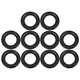 X AUTOHAUX 10pcs M14 Black Oil Drain Plug Gaskets Replacement for Ford 323513 5066453 F5TZ6734BA