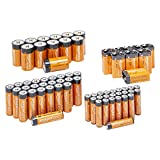 Amazon Basics 68 Count Alkaline Battery Value Pack - 24 AA + 24 AAA + 12 C + 8 9Volt