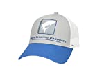 Simms Tarpon Trucker Hat – Snapback Baseball Cap w/Tarpon Fish, Rich Blue, One Size