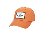 Simms Single Haul Fishing Cap, Low Profile Fishing Hat for Men, Simms Orange
