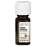 Aura Cacia Organic Cypress Essential Oil | GC/MS Tested for Purity | 7.4ml (0.25 fl. oz.)