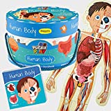 Human Body/Human Anatomy Big Size Puzzle Set with 1 Board Book for Kids 4 to 8 Years (Gift Set) for Boys and girds