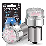 NOVSIGHT 1156 LED Brake Light Bulbs Red, 300% Extremely Bright 1141 1003 Tail Lights, Safer Driving 7506 BA15S LED Bulb Replacement for Reverse Back Up Lights Bulb, Pack of 2