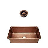 Sinkology SK203-31AC-AMZ-D David Undermount Kitchen Sink, 31.25 x 18.25 x 9.25, Antique Copper