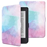 MoKo Case Compatible with Kobo Nia 6-inch 2020, Premium PU Leather Ultra Slim Lightweight Shell Cover Case with Auto Wake/Sleep Fits Kobo Nia 6" 2020 E-Reader Tablet, Water Color