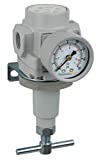 PneumaticPlus SAR400T-N06BG Compressed Air Pressure Regulator 3/4" NPT with Gauge & Bracket (T-Handle)