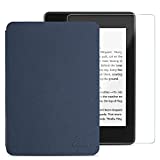 CoBak Case for All New Kindle 10th Generation 2019 Released - Will Not Fit Kindle Paperwhite or Kindle Oasis，Premium PU Leather Smart Cover with Auto Sleep and Wake,Dark Blue