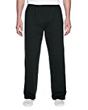 Fruit of the Loom Men's Fleece Sweatpants, Black (2 Pack), Large