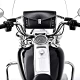 kemimoto Windshield Bag Windscreen Studded Pouch for Road King 1995-2019 2020 2021 2022 Softail Storage Tool