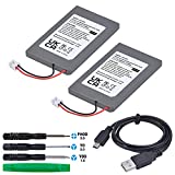 Batmax 2Pc LIP1359 Battery Replacement for Sony PS3 Playstation 3 Controller Sixaxis Dualshock 3 CECHZC2E CECHZC2U