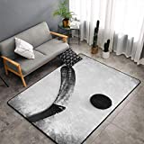 NiYoung Area Rug, Doormat Floor Mat Nursery Rugs, Children Play Rug Carpet Bath Mat, Ice Hockey Ball Throw Rugs Runner Exercise Mat, Indoor Outdoor Entryway Rug