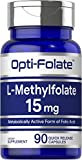 L Methylfolate 15mg | 90 Capsules | Max Potency | Optimized and Activated | Non-GMO, Gluten Free | Methyl Folate, 5-MTHF | by Opti-Folate