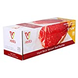 Vacuum Seal Pouches by Vesta Precision | Clear and Embossed Vacuum Sealer Bags | Liquid Block | 25 Vacuum Bags per Box (11x16)