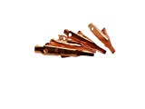 Smooth Toothless Alligator Clips Solid Copper - 4 Pack - 1.1in Small or Micro for Precision Electronics Wiring Connections Test Prototyping Soldering Heat Sinks DIY 5 amps (5a) rated Crimp or Solder