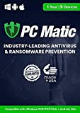 PC Matic | Antivirus & Ransomware Protection | 5 Devices | 1 Year | PC, Mac, Android [Download] [PC/Mac Online Code]