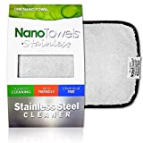 Nano Towels Stainless Steel Cleaner | The Amazing Chemical Free Stainless Steel Cleaning Reusable Wipe Cloth | Kid & Pet Safe | 7x16 (1 pc)