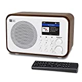 Ocean Digital WiFi Internet Radios WR-336N Portable Digital Radio with Rechargeable Battery Bluetooth Receiver with 2.4” Color Display, 4 Preset Buttons, Support UPnP & DLNA-White