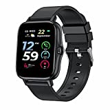 Smart Watch 2021(Call Receive/Dial), 1.72 in HD Full Touch Screen Smartwatch Fitness Tracker with Call/Text/Heart Rate (T42-Black)