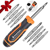 Amartisan 18-in-1 Multi-bit Screwdriver Set Tool All in One, Portable Multi-Purpose Screwdriver, Slotted/Philips/Pozi/Torx/Square,Nut Driver