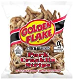 Golden Flake Pork Cracklins W/Red Pepper Seasoning 3.25 oz (Pack 8)