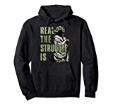 Star Wars Yoda Real The Struggle Is Graphic Hoodie