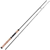 Sougayilang Fishing Rods Graphite Lightweight Ultra Light Trout Rods 2 Pieces Cork Handle Crappie Spinning Fishing Rod(6'0'')