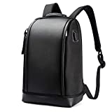 BOPAI Business 15.6 inch Laptop Backpack Invisible Water Bottle Pocket Anti-Theft Laptop Rucksack USB Charging Port and Anti-Explosion Zipper Water Resistant Travel Anti-Thief Men Backpack, Black