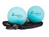 ActiveProZone Therapy Massage Ball - Instant Muscle Pain Relief. Proven Effective for Myofascial Release, Deep Tissue Pressure, Yoga & Trigger Point Treatments. Set - 2 Extra Firm Balls W/ Mesh Bag.